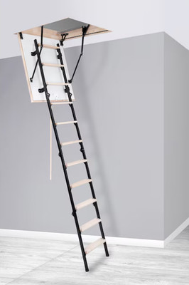 STAIRLUXE UNI Attic Ladder Insulated Metal Folding 352 lb Hot Deal Free Ship