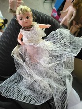 VtG Doll Celluloid Carnival Prize Kewpie Flapper Molded Hair Dressed