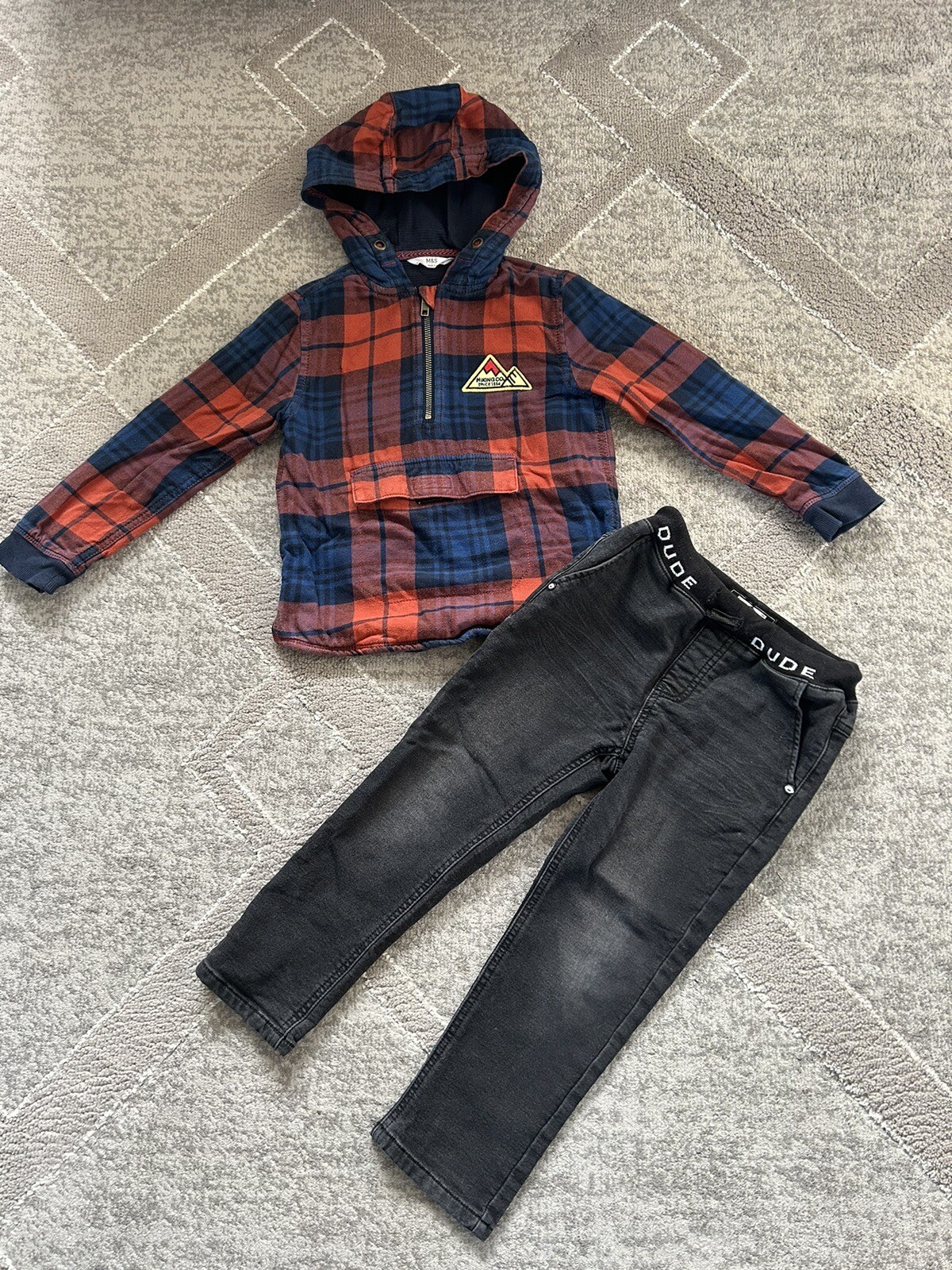 Boys Age 45 Years Outfit Bundle, Next M&S Jumper Jeans Polo Shirt