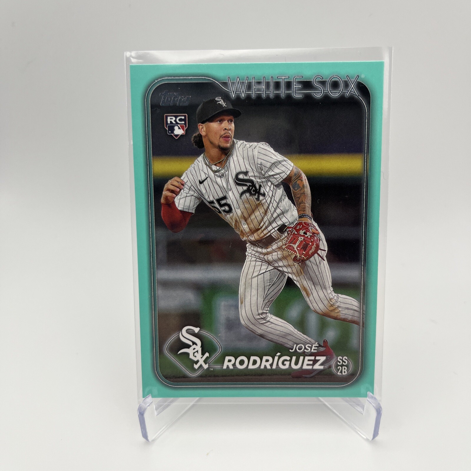 2024 Topps Jose Rodriguez #86 Aqua - Fanatics Exclusive - Rookie RC White Sox