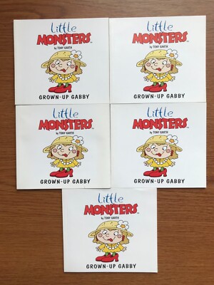5 X BUNDLE OF GROWN-UP GABBY LITTLE MONSTERS BOOKS BY TONY GARTH. (NEW). 