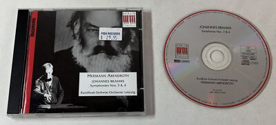 CD ~ Hermann Abendroth JOHANNES BRAHMS Symphonies 3 & 4