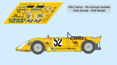 DECALS MCLAREN F1 GTR LM Le Mans 1996 1:32 1:43 1:24 1:18 64 87 calcas