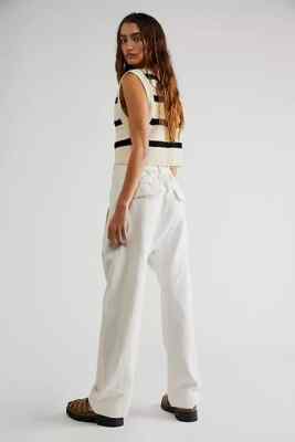 【セール】国内入荷♪Free People Sky Rider Straight パンツ Free People Sky Rider Straight-Leg Pants Oversized Ecru