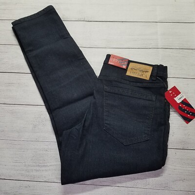 Perry Ellis America Slim Fit Jeans Mens Sz 32x30 Black Overdye