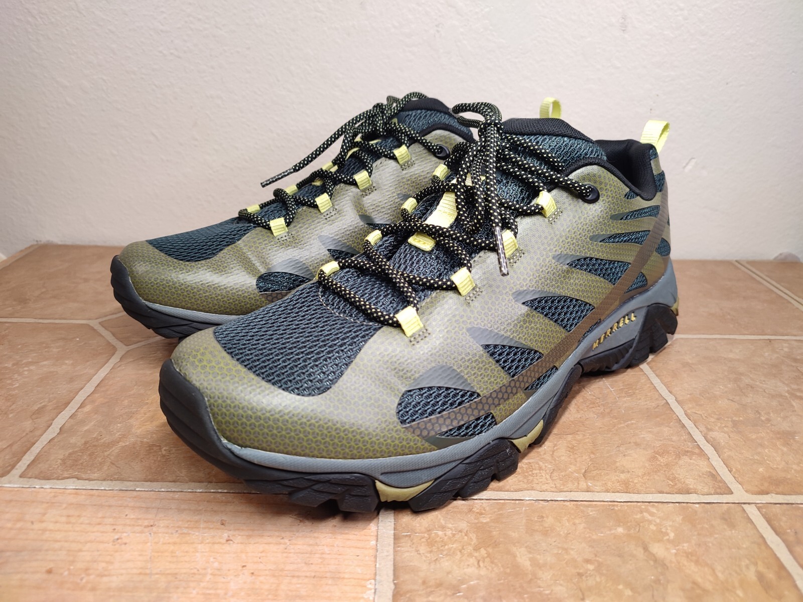 Merrell Moab Edge 2 scarpe da trekking trail uomo taglia 13 Olive Drab basse J48859