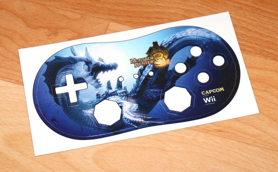 2010 Nintendo Monster Hunter 3 Tri Capcom Wii Promo Sticker For Wii Controller - Image 4 of 4