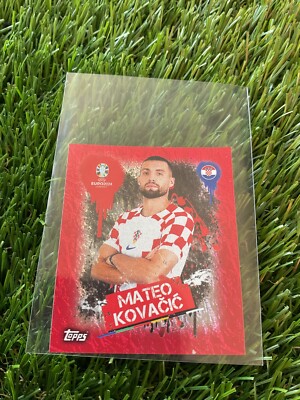 Topps UEFA Euro 2024 Sticker Swiss Edition RED FOIL MATEO KOVACIC #CRO-3