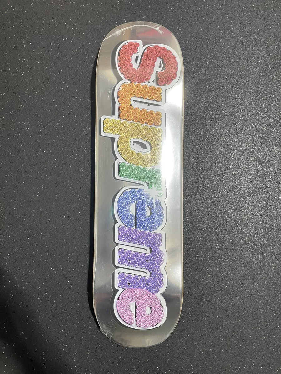 Brand New Authentic Supreme Bling Box Logo Skateboard Deck