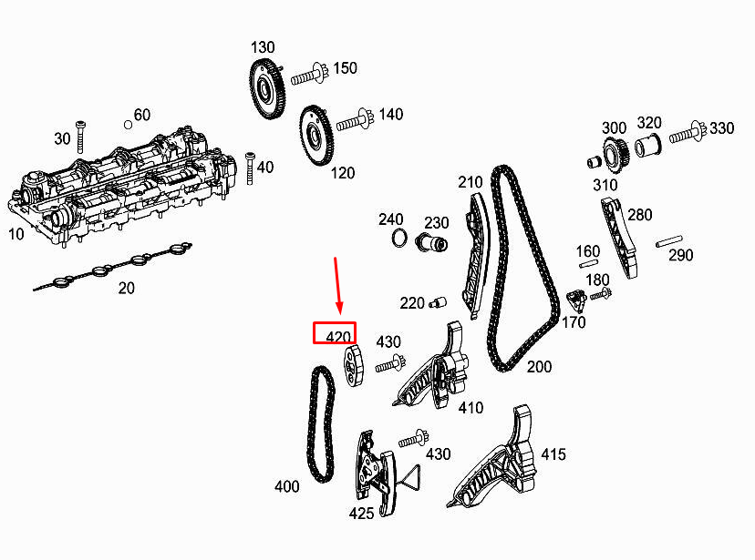 MERCEDES-BENZ GLE W167 Motorölkanalabdeckung A6540152400