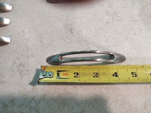 28 Maniglie per Armadio Acciaio Inox Spazzolato 3" Foro a Foro 4,75" da Fine a Fine NUOVE - Foto 5 di 6