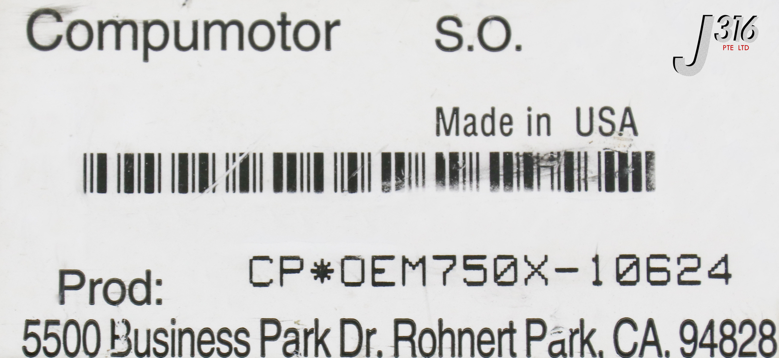 24932 PARKER HANN COMPUMOTOR DRIVE OEM SERIES (PARTS) CP*OEM750X-10624