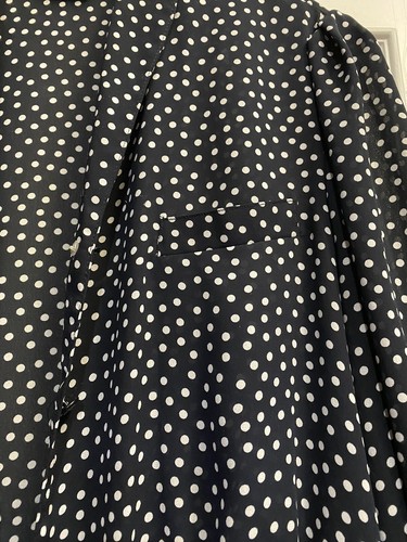 Blazer donna Baruch vintage anni 90 a pois giacca con bottoni/con cintura taglia 48 EU - Foto 11 di 14