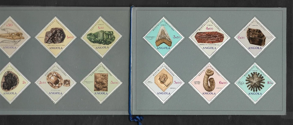 Angola Portugal 1970 Dinosaurs Fossils Geology Diamonds VIP booklet - Image 2 of 4