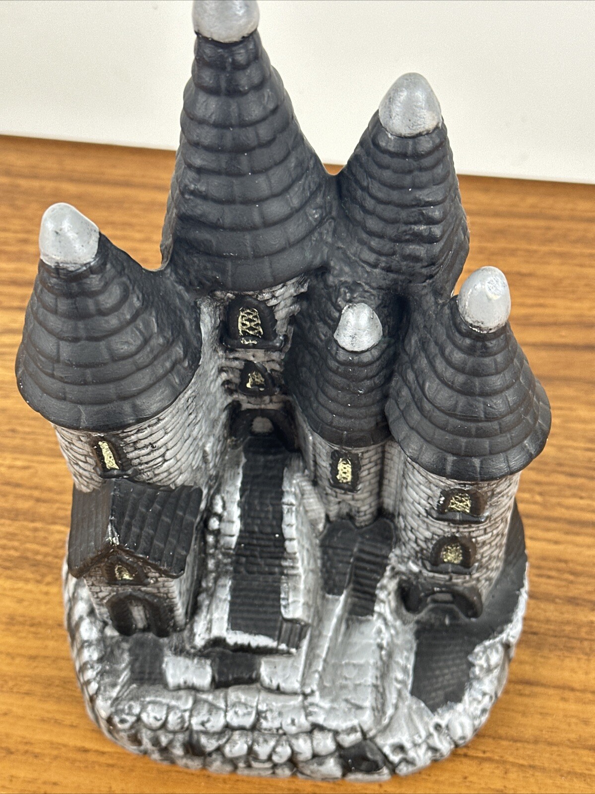 Vintage Byron Molds Victorian Castle - Eerie Halloween Decoration Hand Painted