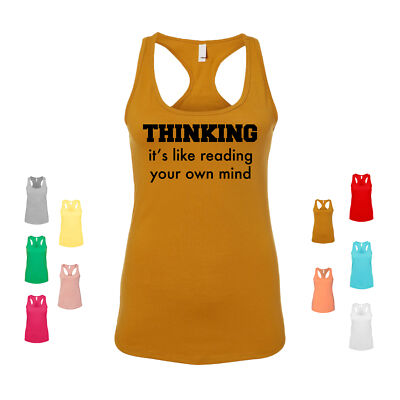 Thinking It's Like Reading Your Own Mind metal matrix mathematics Women's Tank