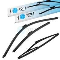 You.S Scheibenwischer WischerbläTter SET Vorne + Hinten FüR Peugeot 207 SW (Wk)