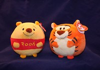 ***Beanie Ballz**Winnie The Pooh + Tigger**PlüSch**Ca 12 Cm. Neu