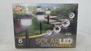 Premium S Signature Garden 6 Pack Solar Garden Lights Super-Bright 15 Lumens