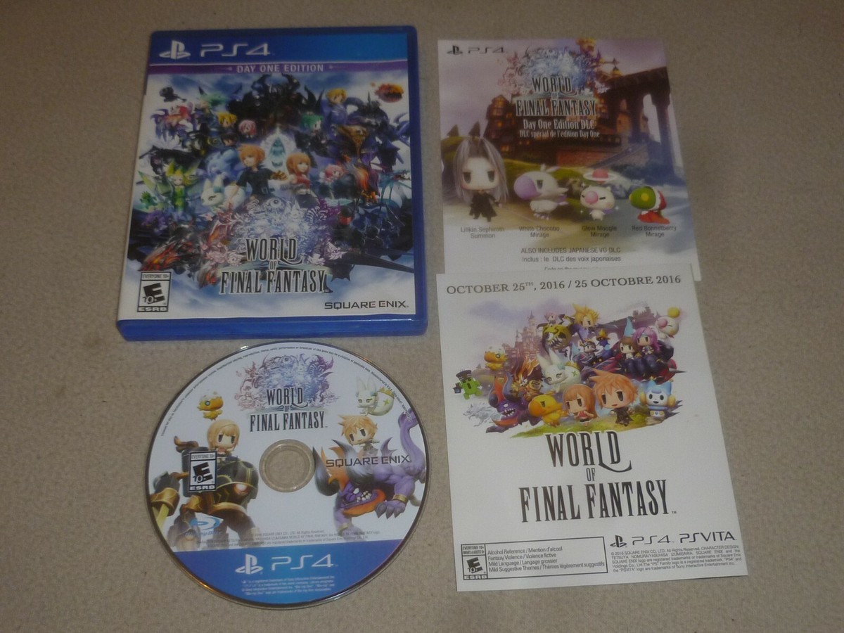 SONY PLAYSTATION PS4 GAME WORLD OF FINAL FANTASY DAY ONE EDITION