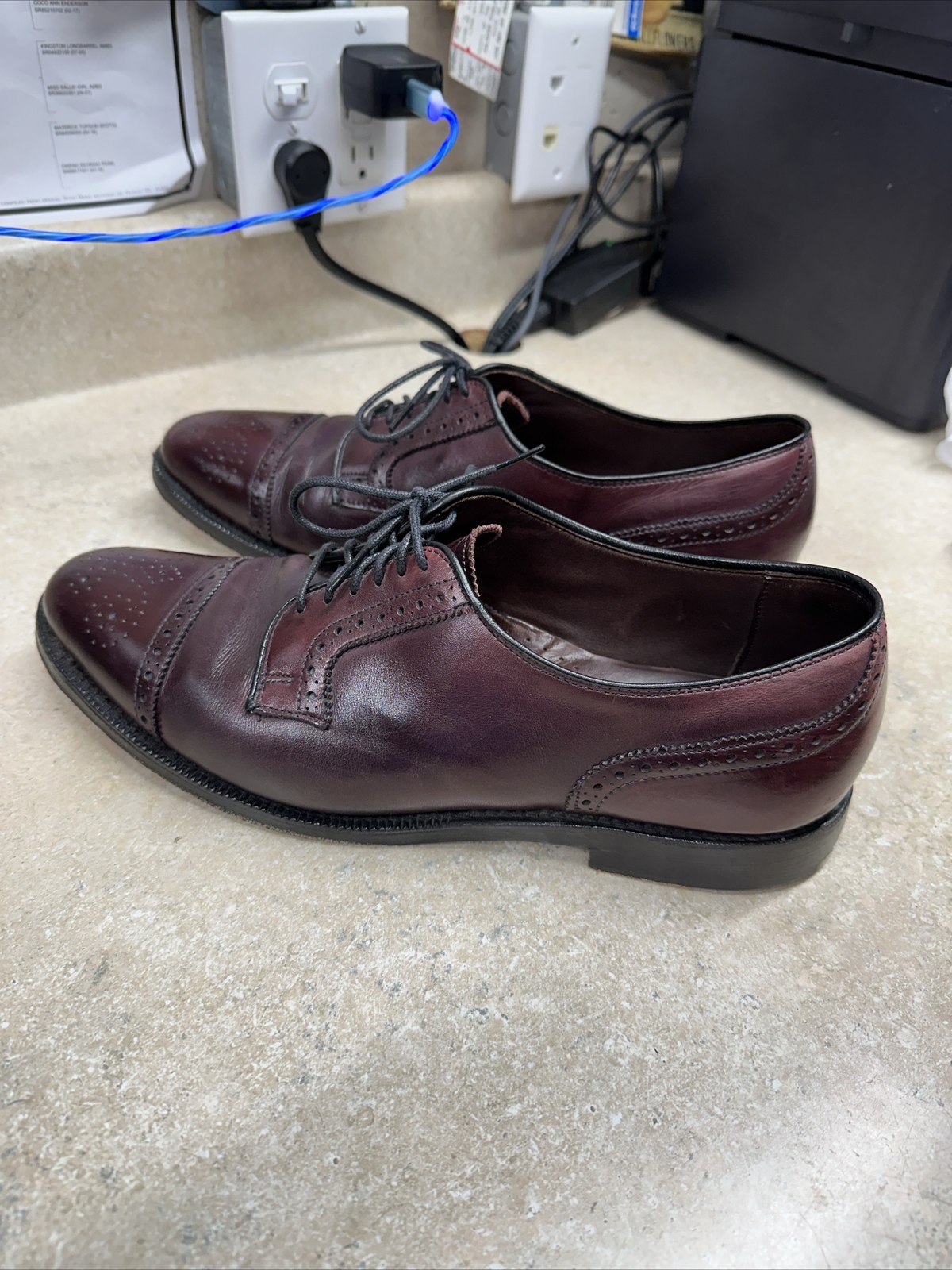 Allen Edmonds Original “The Hancock” Burgundy Dress S… Gem