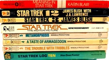 8 Pack of Vintage Star Trek Books Variety of Titles (See Description)