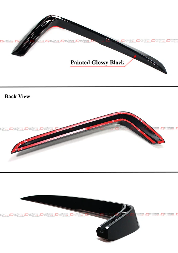 PARA HONDA ACCORD AKASAKA 2021-2022 NEGRO BRILLANTE LINTERNA ANTINIEBLA CUBIERTA SUPERIOR ADORNO Foto 3 de 4