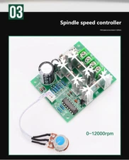 CNC 300W ER11 spindle motor Kit + Power supply + 52mm Clamp + speed controller