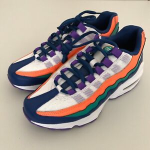 white blue and orange air max 95