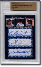 CARLOS SANTANA Fernando Martinez Jose Tabata Autograph Rookie Auto BGS #/5