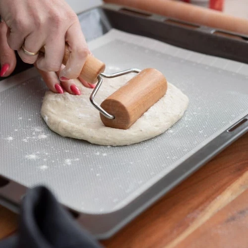Teig Pizza Bäcker Roller Set für Zuhause Küche Backen Kochen (9,5 cm/3,74 Zoll) - Bild 2 von 6