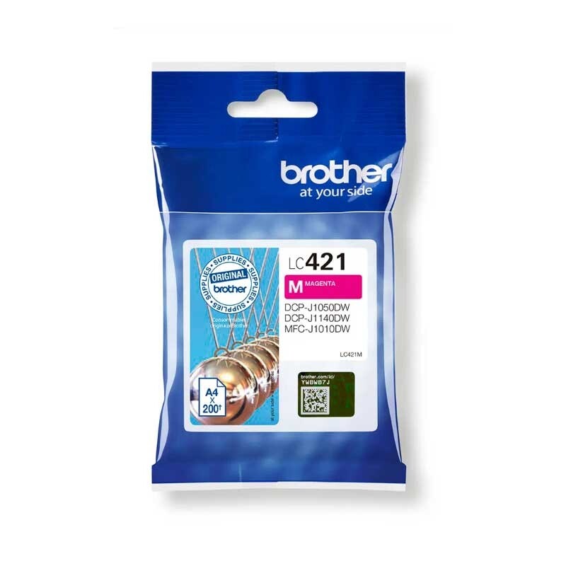 Оригинальный тонировочный патрон Brother LC-421M Gelb для 200 образцов 3590₽