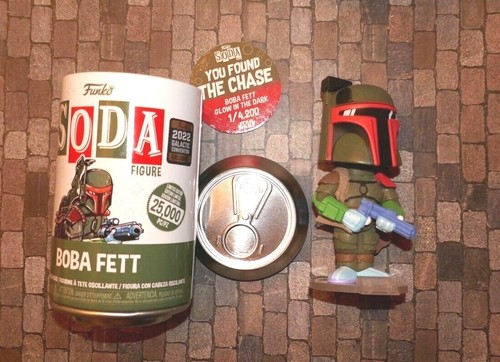 Funko Pop Soda Star Wars 2022 Celebration Boba Fett Chase Gitd Vinyl Figur  - Bild 1 von 2
