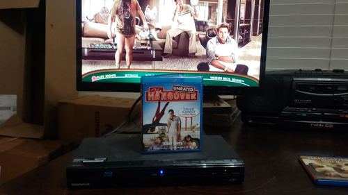 Tested Working Magnavox NB500MG1F Blu-Ray DVD Player Remote Movies Funky Formats - Video 1 of 1