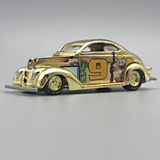 Racing Champions Cartoon Network 1937 Ford Coupe Gold NASCAR Diecast 1/64 Defect