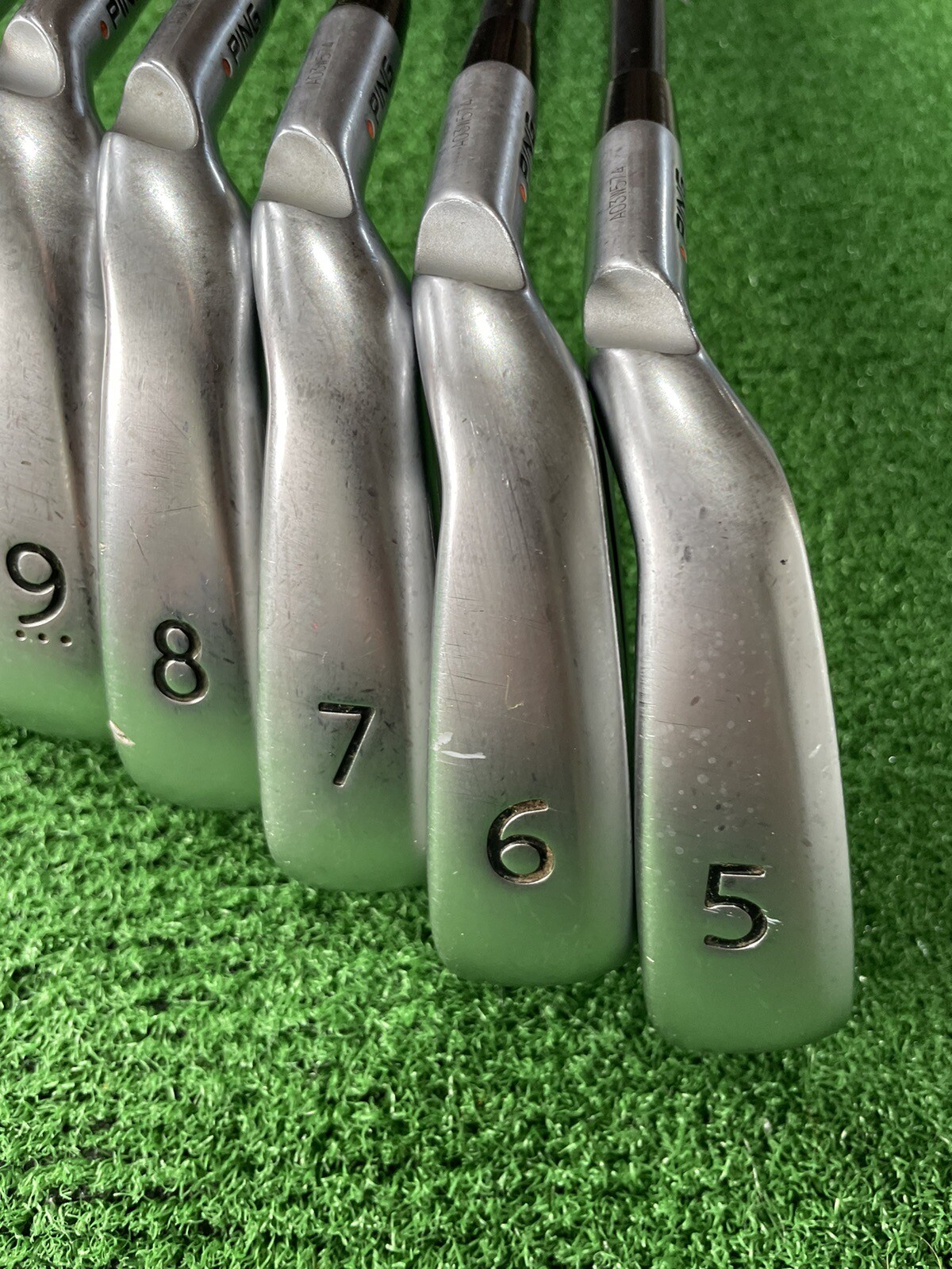 Mens Ping G400 Irons 5SW Orange Dot Graphite Regular Flex Shafts 7