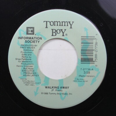 Pop 45 Information Society - Walking Away / Make It Funkier on Tommy Boy