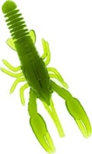 Dry Creek 600-DC101 Drop Shot Craw 3" Old Ugly Moss Green 12 Pk Soft Bait