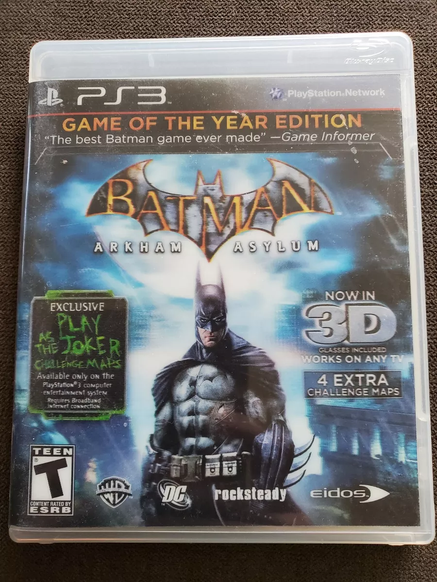 Batman: Arkham Asylum Game of the Year Playstation 3 Game