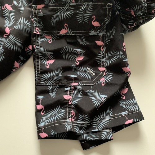 Hanalei Bay Men's Black Gray Pink Flamingo Swim Trunk Board Shorts Size XL (18) - Picture 11 of 12