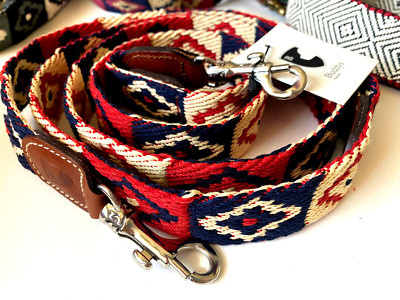 Hundeleine Buddys Dogwear Peruvian Indian Red Adjustable Leash rot blau 2m