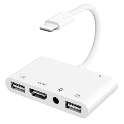 iPhone Microphone Adapter for Live-Streaming, HDMI Adapter for iPhone to TV, ...