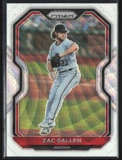 2021 Panini Prizm White Wave Prizm Zac Gallen #65 Arizona Diamondbacks