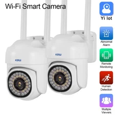 1/2PCS Wifi Wireless Security Camera System Outdoor Home Night Vision Cam 5MP HD