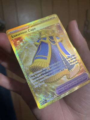 Pokemon Paradox Rift Luxurious Cape Secret Rare 265/182 Gold NM/M | eBay