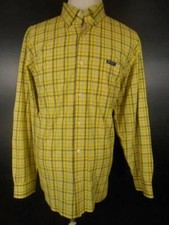 Beautiful Men's XXL Ralph Lauren Chaps Easy Care Yellow Plaid Long Sleeve Shirt