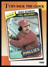 Mike Schmidt 1982 Topps Kmart 20th Anniversary AL & NL MVP's #39 Phillies