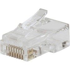 VDV826-763 Pass-Thru Modular Data Plug, RJ45 CAT6, Gold Plated