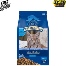 Blue Buffalo Wilderness Grain Free Chicken Dry Cat Food 4 lb