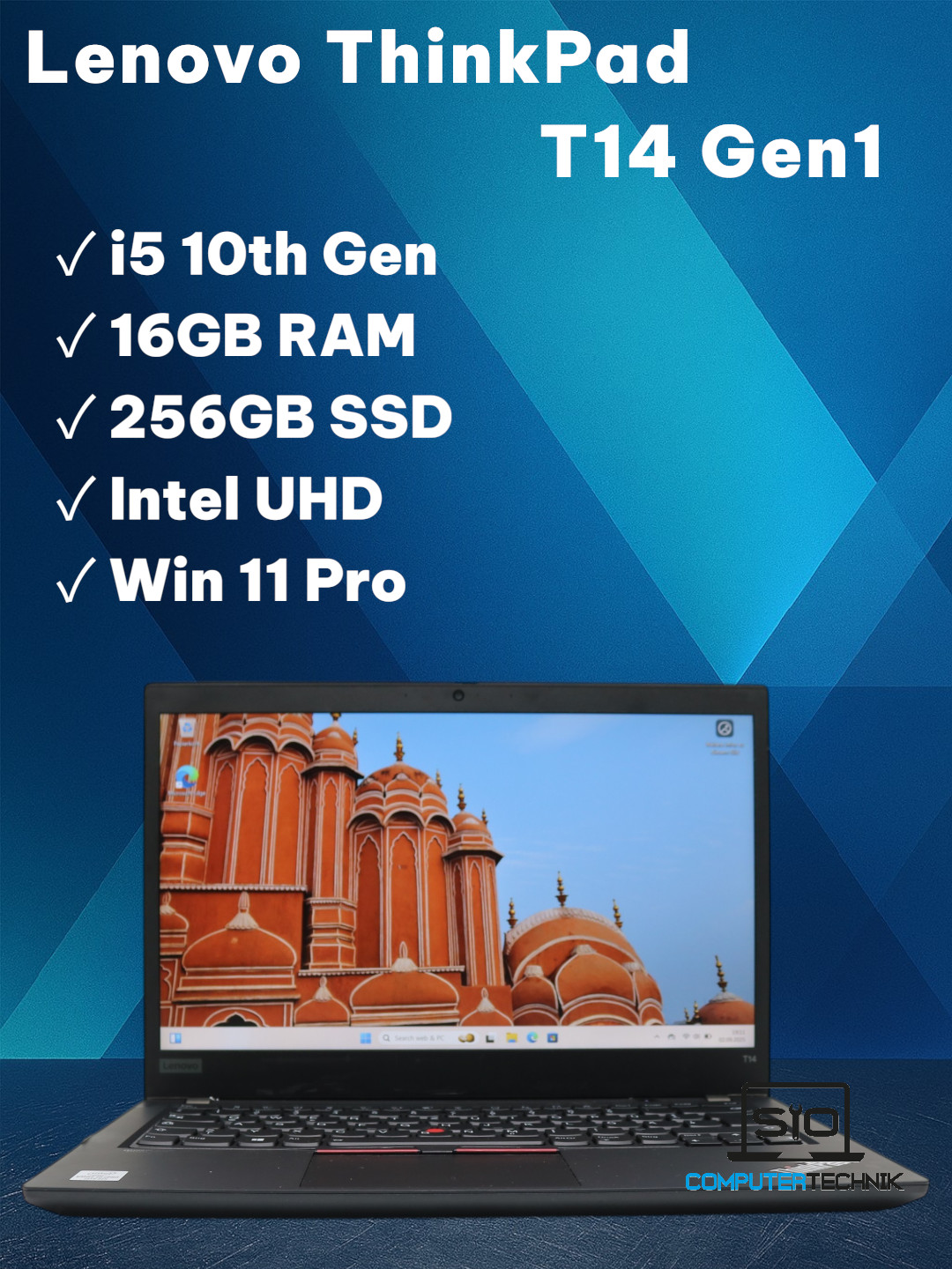 Lenovo Thinkpad T14 Gen1 i5-10310U 16GB RAM 256GB SSD 14" FullHD Backlight #T7